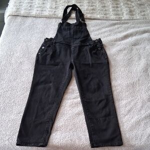 Wallflower Women's Charcoal Denim Overalls